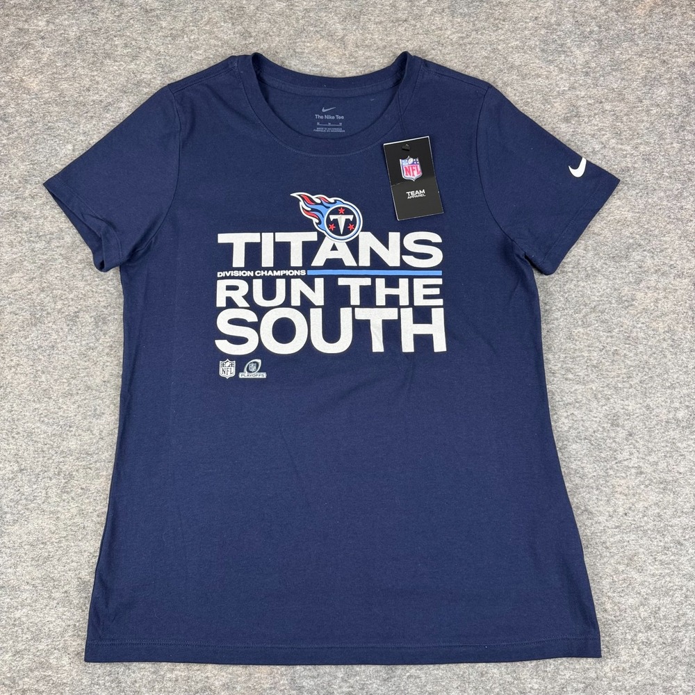 The Nike Tee Tennessee Titans 2021 AFC South Division Champions Womens Medium‎ M